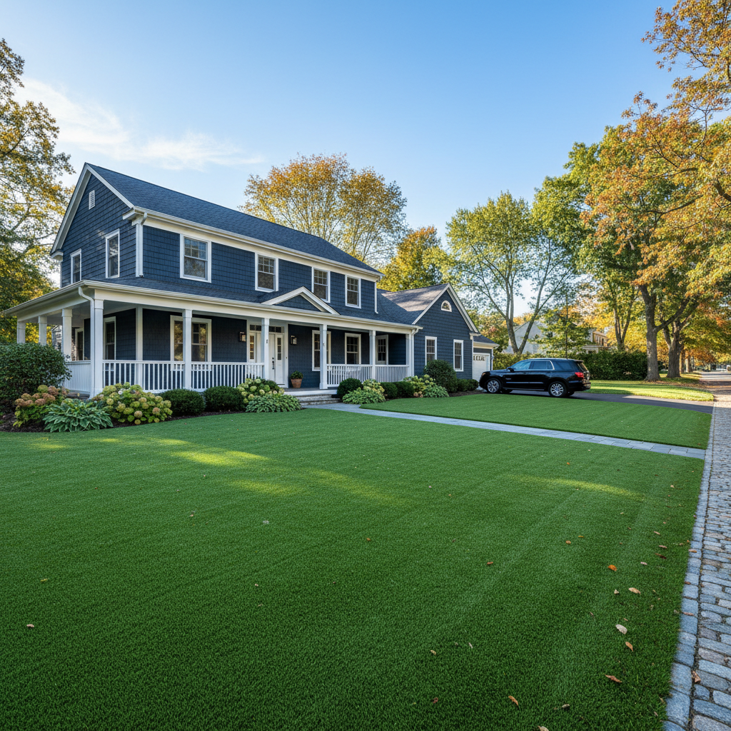 Boost Your Home Value: Artificial Grass for Luxury Living in CT, NYC, NJ - artificial grass installation by Pags The Turf Guy