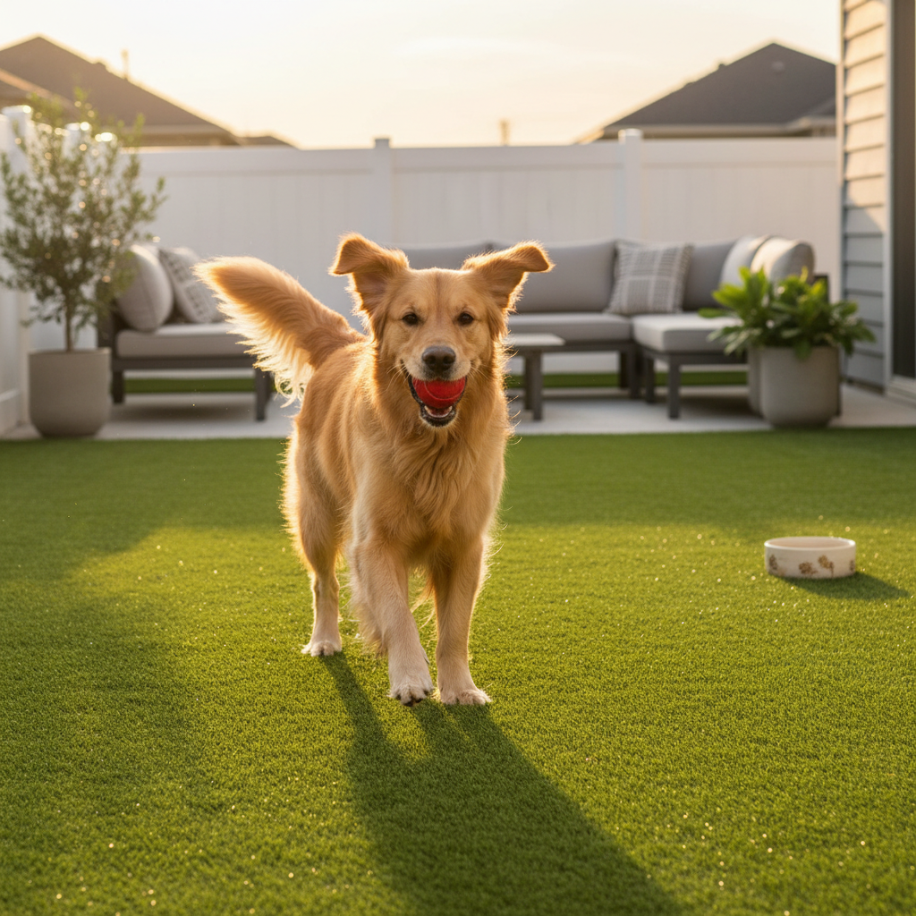 7 Dog-Friendly Backyard Ideas with Artificial Turf in New Canaan, CT - artificial grass installation by Pags The Turf Guy