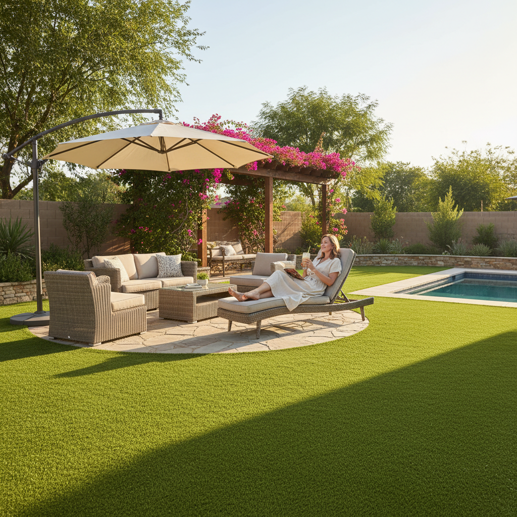 Artificial grass benefits for homeowners - backyard entertainment and