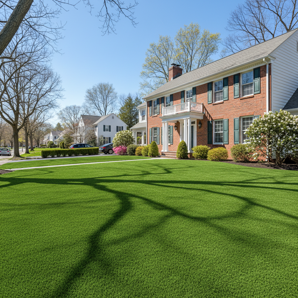 Boost Home Value & Curb Appeal: Artificial Grass in CT, NYC, NJ - artificial grass installation by Pags The Turf Guy