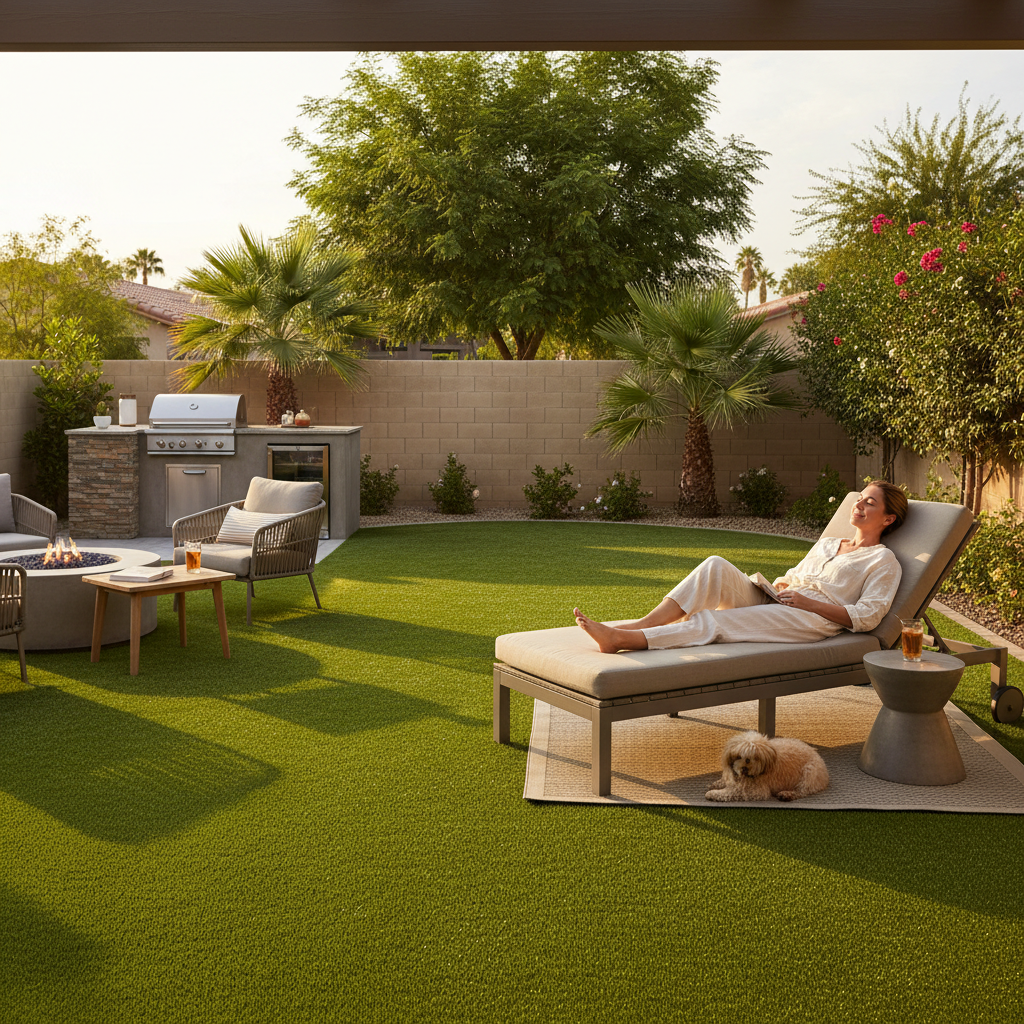 Artificial grass benefits for homeowners - commercial property landscaping