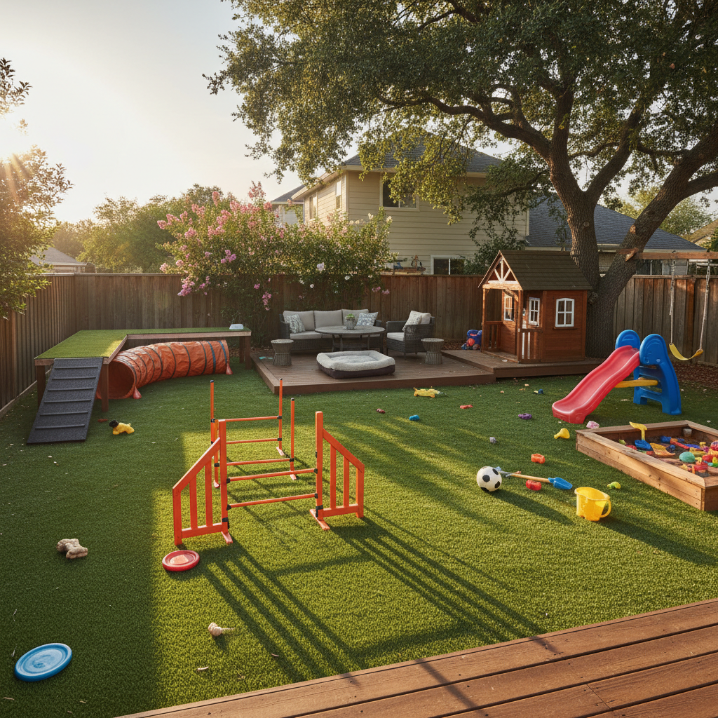 7 Dog-Friendly Backyard Ideas with Synthetic Turf in Hoboken, NJ