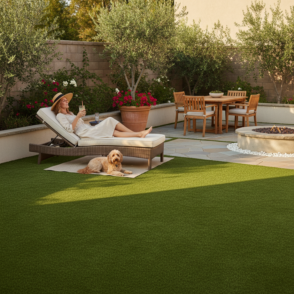 Artificial grass benefits for homeowners - pet health and