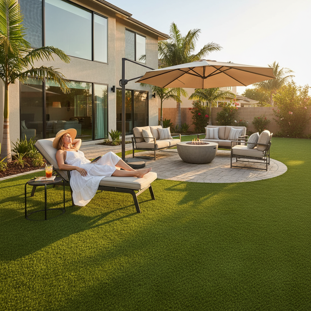 Artificial grass benefits for homeowners - backyard entertainment and