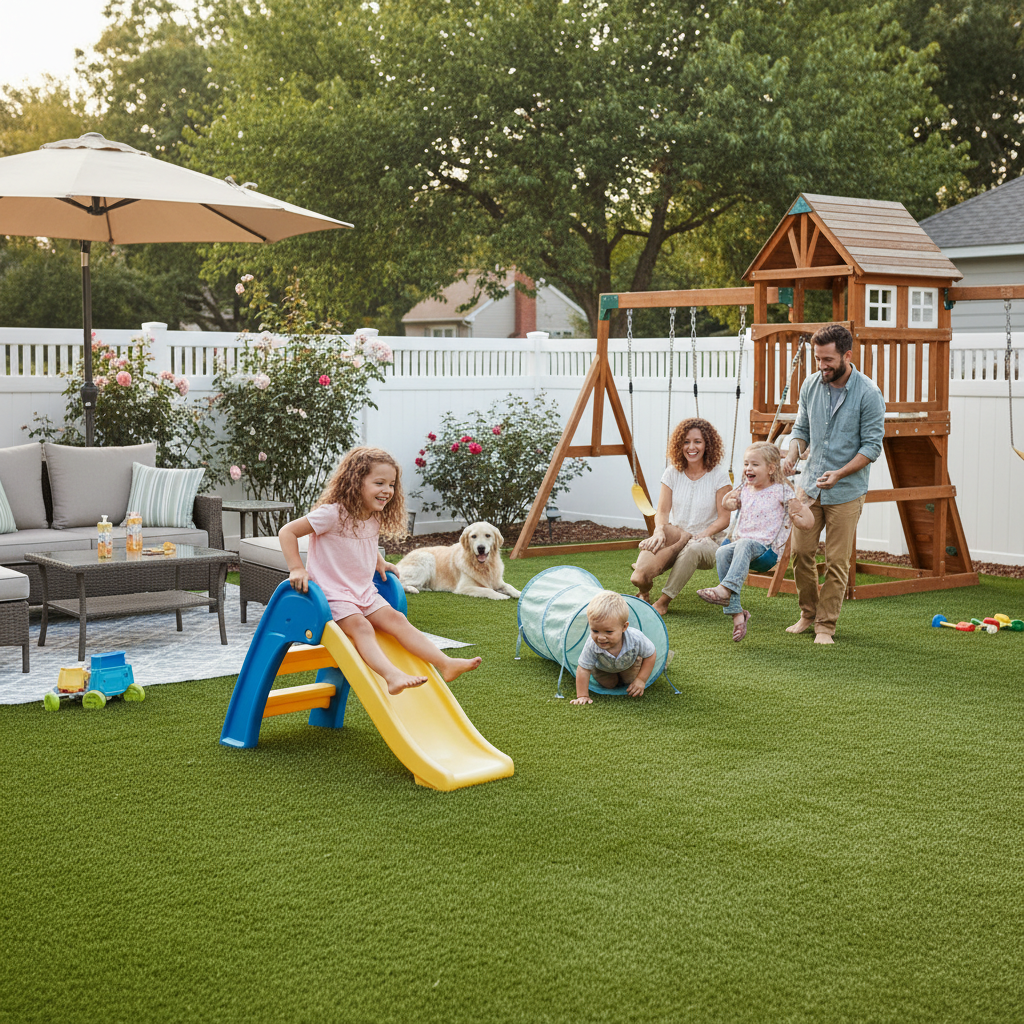 8 Outdoor Living Ideas Using Artificial Turf in Stamford, CT - artificial grass installation by Pags The Turf Guy
