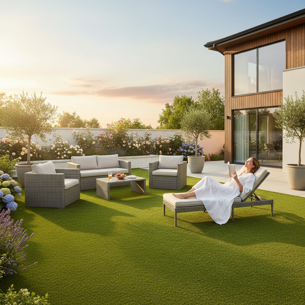 Artificial grass benefits for homeowners - backyard entertainment and