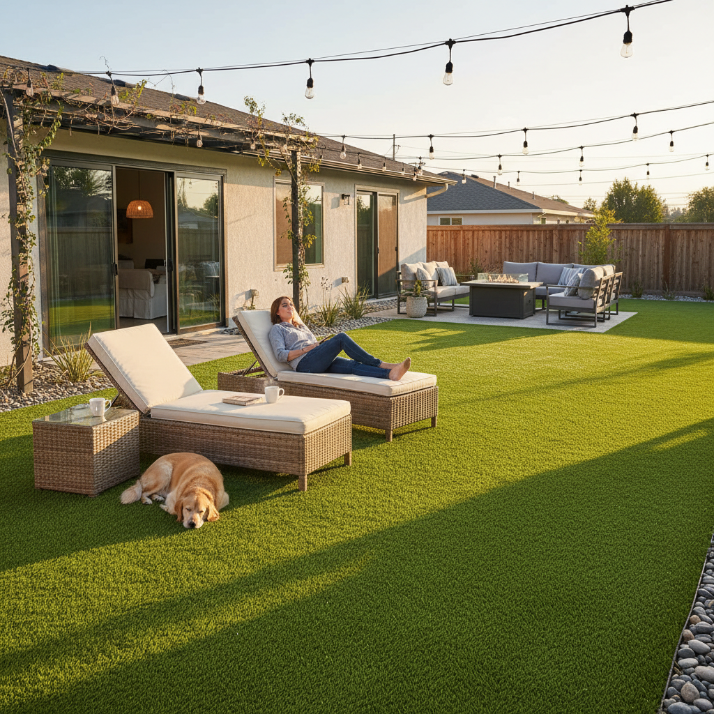 Artificial grass benefits for homeowners - saving money Artificial grass benefits for homeowners - saving money
