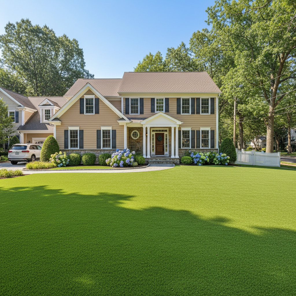 Summer Ready: Child-Safe, Water-Saving Artificial Grass for NJ, NYC, CT Homes - artificial grass installation by Pags The Turf Guy