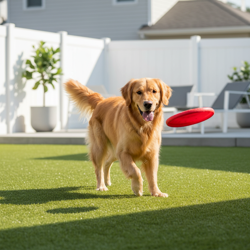 7 Dog-Friendly Backyard Ideas with Synthetic Turf in Brooklyn - artificial grass installation by Pags The Turf Guy