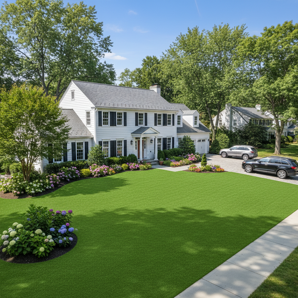 Boost Your Home Value: Luxury Backyard Golf with Artificial Grass in CT, NYC, NJ - artificial grass installation by Pags The Turf Guy