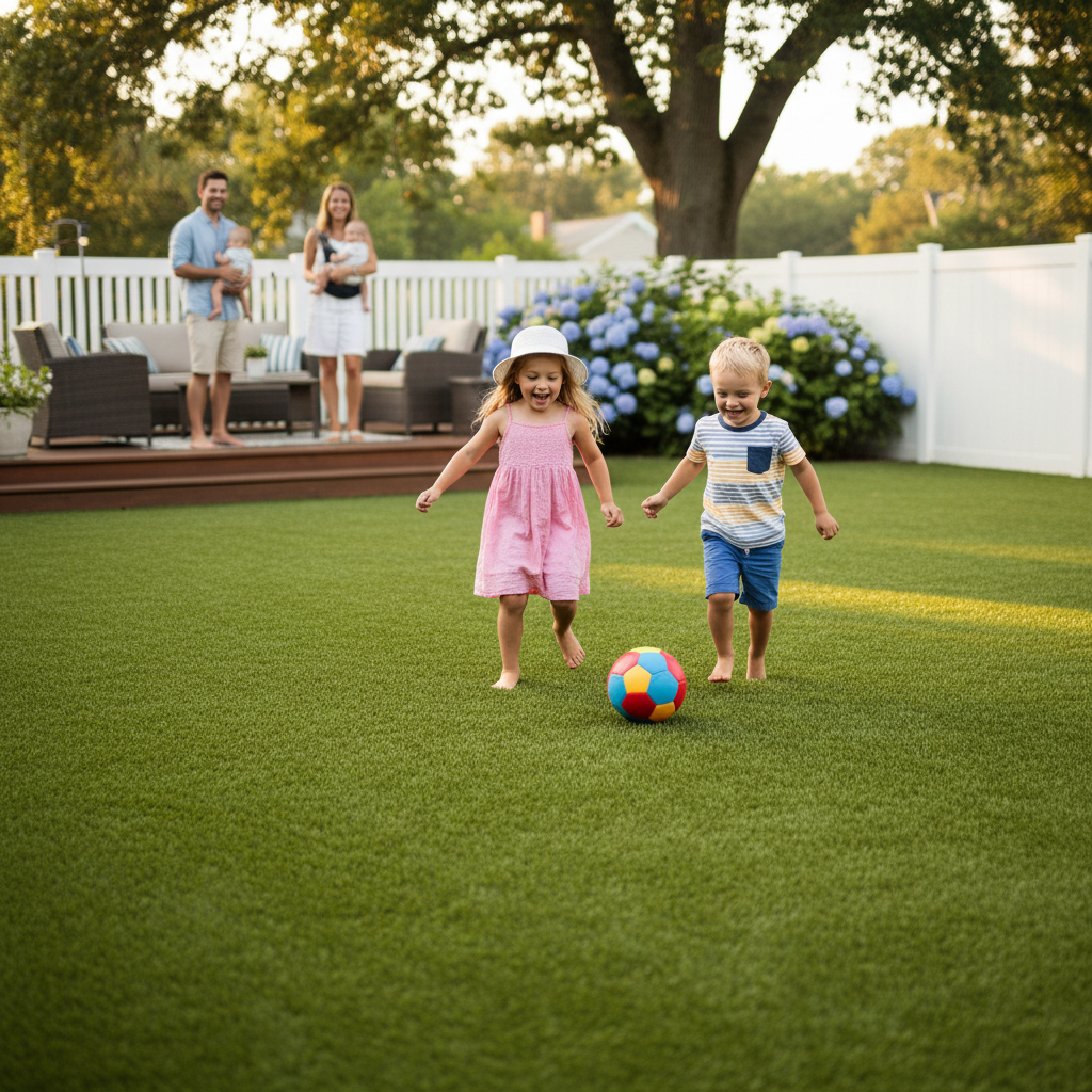 8 Outdoor Living Ideas Using Artificial Turf in Bergen County, NJ - artificial grass installation by Pags The Turf Guy