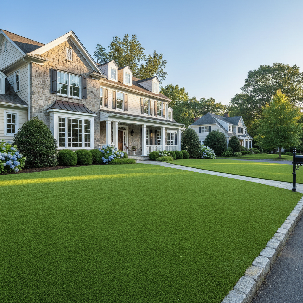 Beat the Drought: Sustainable Lawns for CT, NYC, & NJ Homeowners - artificial grass installation by Pags The Turf Guy