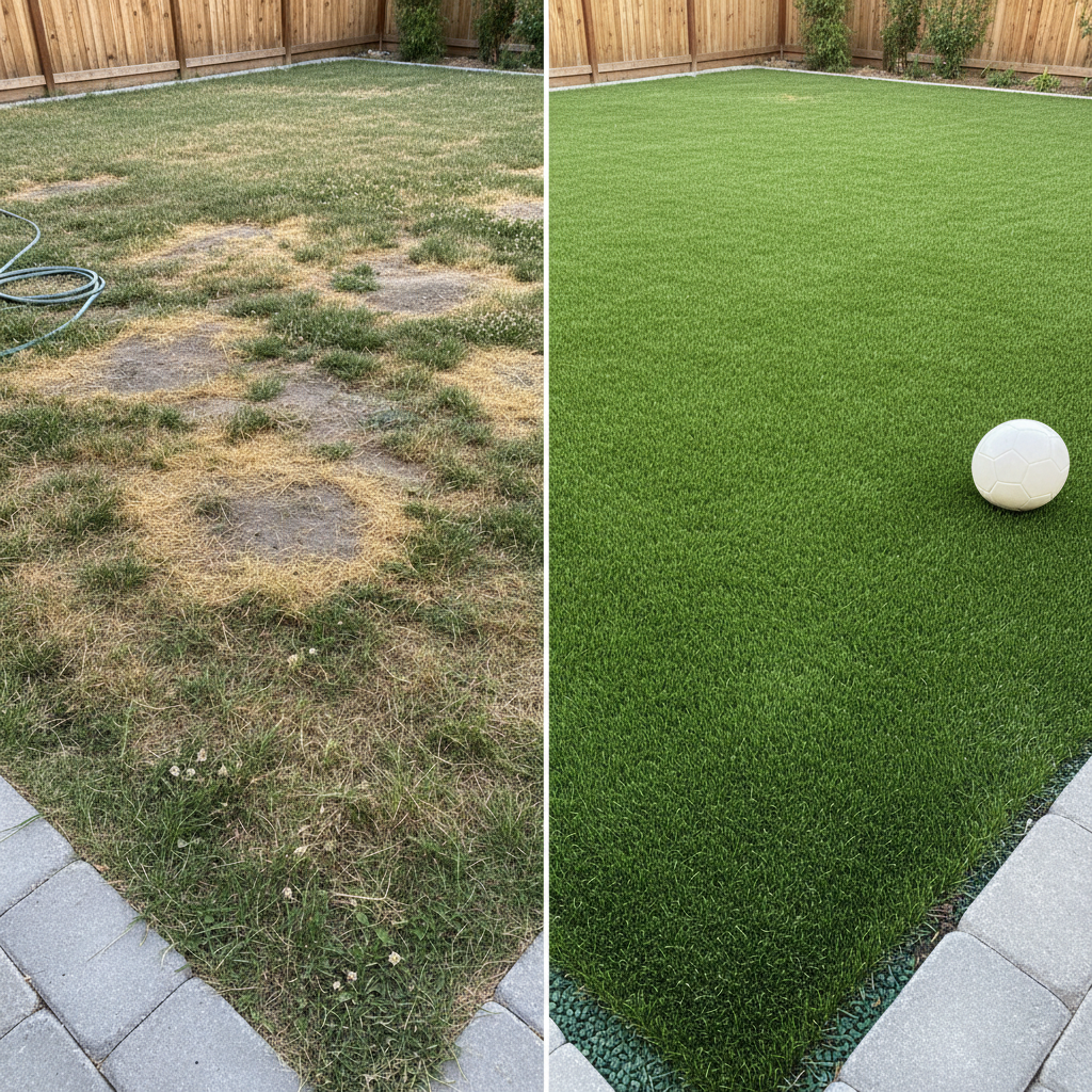 Artificial grass benefits for homeowners - low maintenance Artificial grass benefits for homeowners - low maintenance