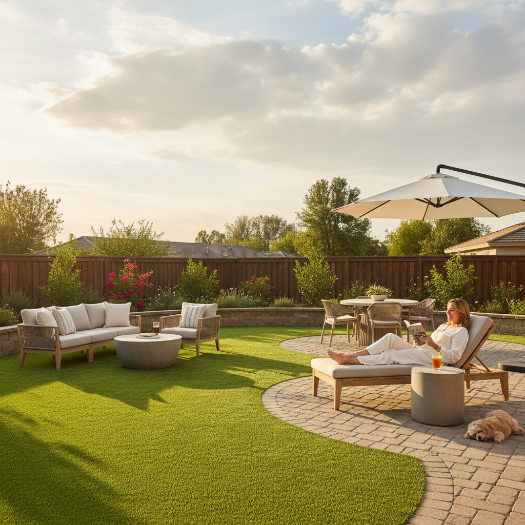 Artificial grass benefits for homeowners - backyard entertainment and