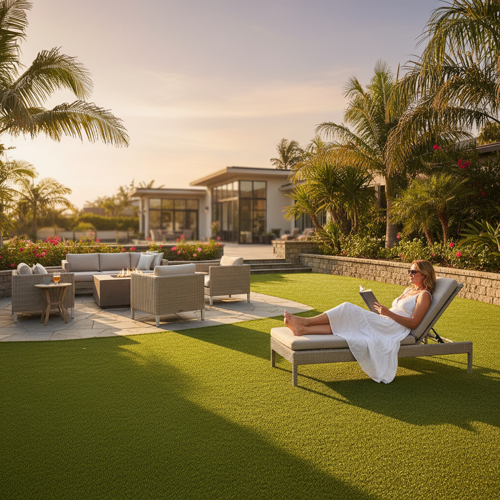 Artificial grass benefits for homeowners - backyard entertainment and