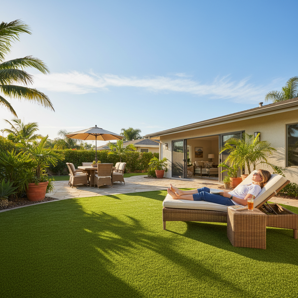 Artificial grass benefits for homeowners - commercial property landscaping