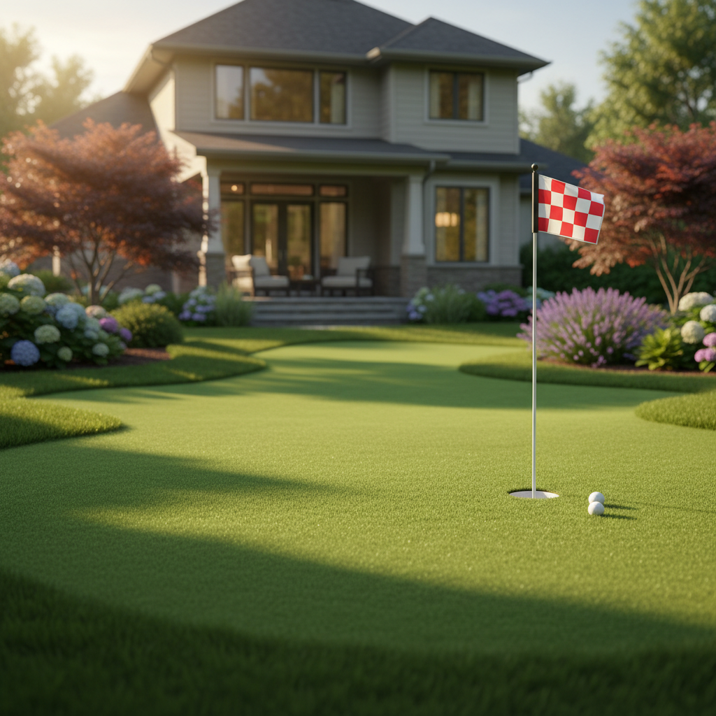 6 Benefits of Installing a Backyard Putting Green in Manhattan - artificial grass installation by Pags The Turf Guy