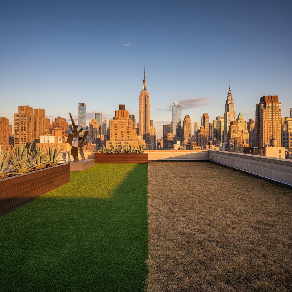 8 Outdoor Living Ideas Using Artificial Turf in Manhattan