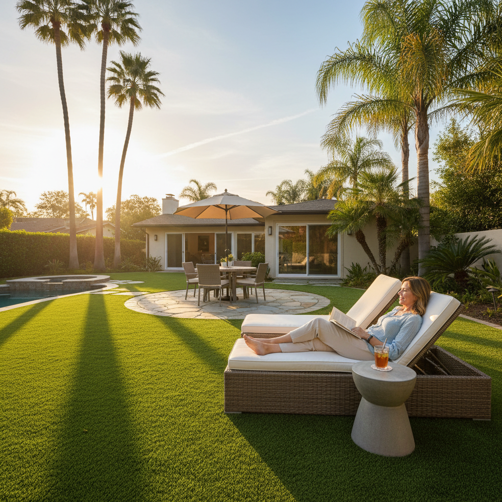 Artificial grass benefits for homeowners - backyard entertainment and