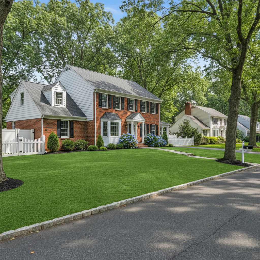 NYC Urban Homeowners Boost Property Value With Artificial Grass - artificial grass installation by Pags The Turf Guy