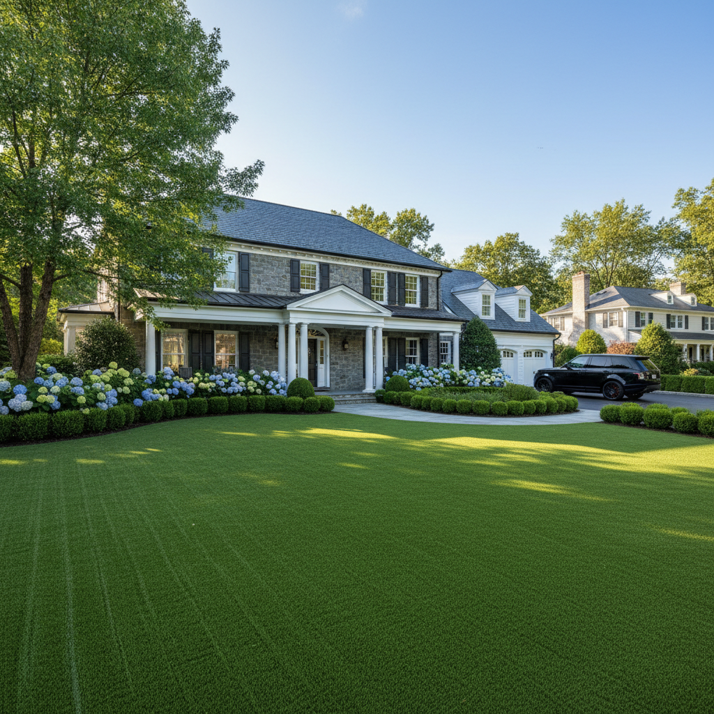 Greenwich Winter Lawn Prep: Why Synthetic Turf Beats Snow Damage - artificial grass installation by Pags The Turf Guy