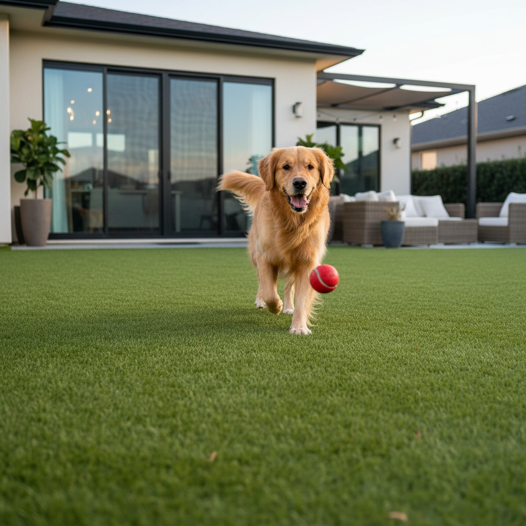 7 Dog-Friendly Backyard Ideas with Synthetic Turf in Bergen County, NJ - artificial grass installation by Pags The Turf Guy