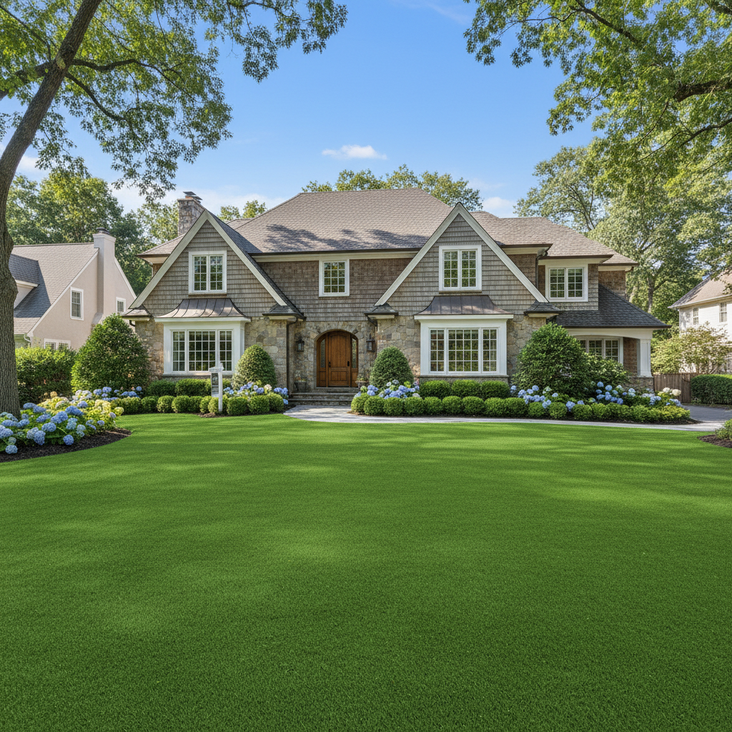 Luxury Living: How Artificial Grass Putting Greens Boost NYC, CT, NJ Property Values - artificial grass installation by Pags The Turf Guy