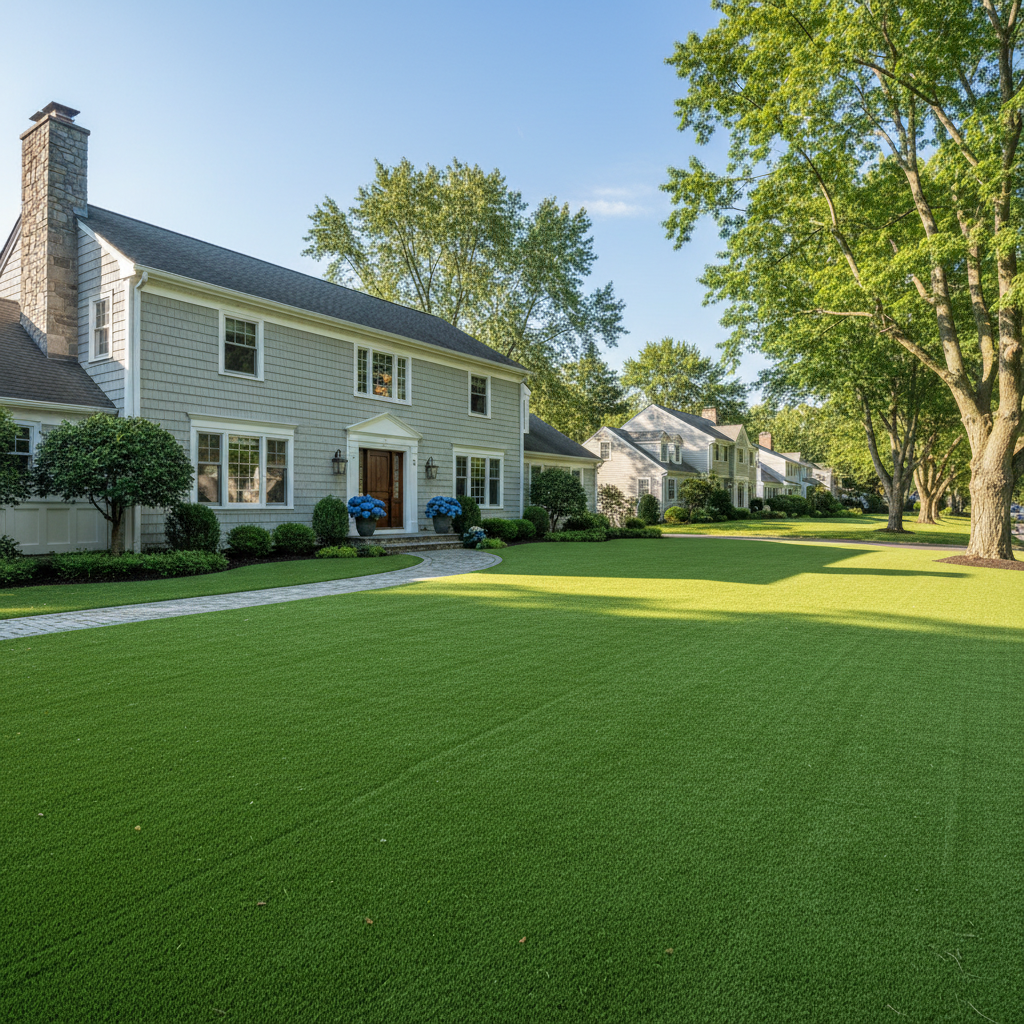Beating Fairfield County Water Restrictions With Artificial Grass - artificial grass installation by Pags The Turf Guy