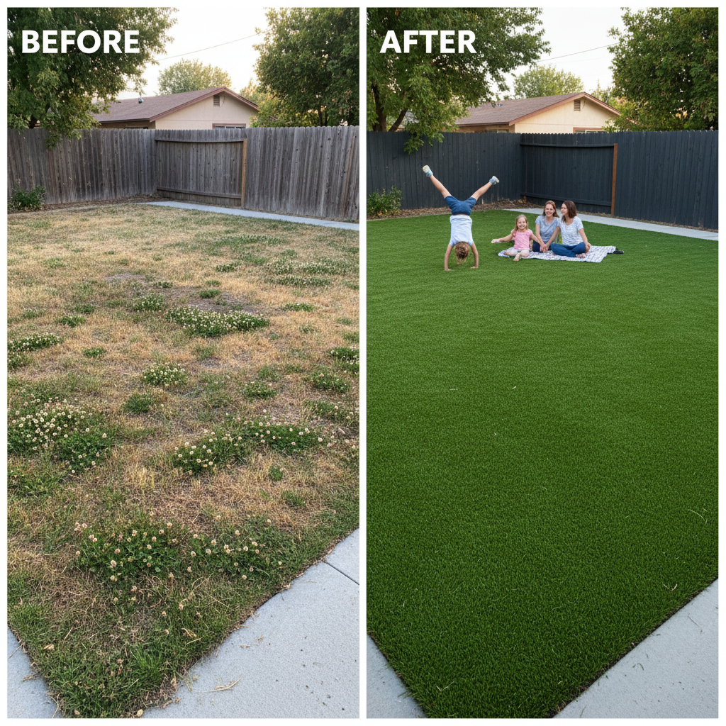 Artificial grass benefits for homeowners - low maintenance Artificial grass benefits for homeowners - low maintenance