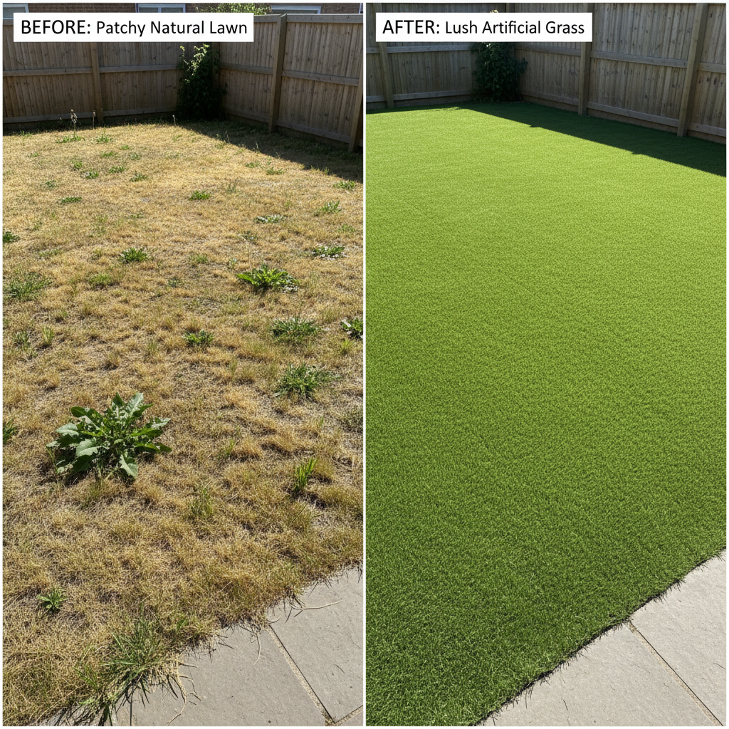 Artificial grass benefits for homeowners - low maintenance