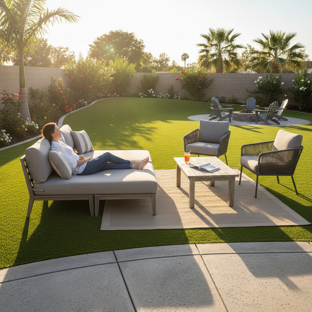 Artificial grass benefits for homeowners - backyard entertainment and