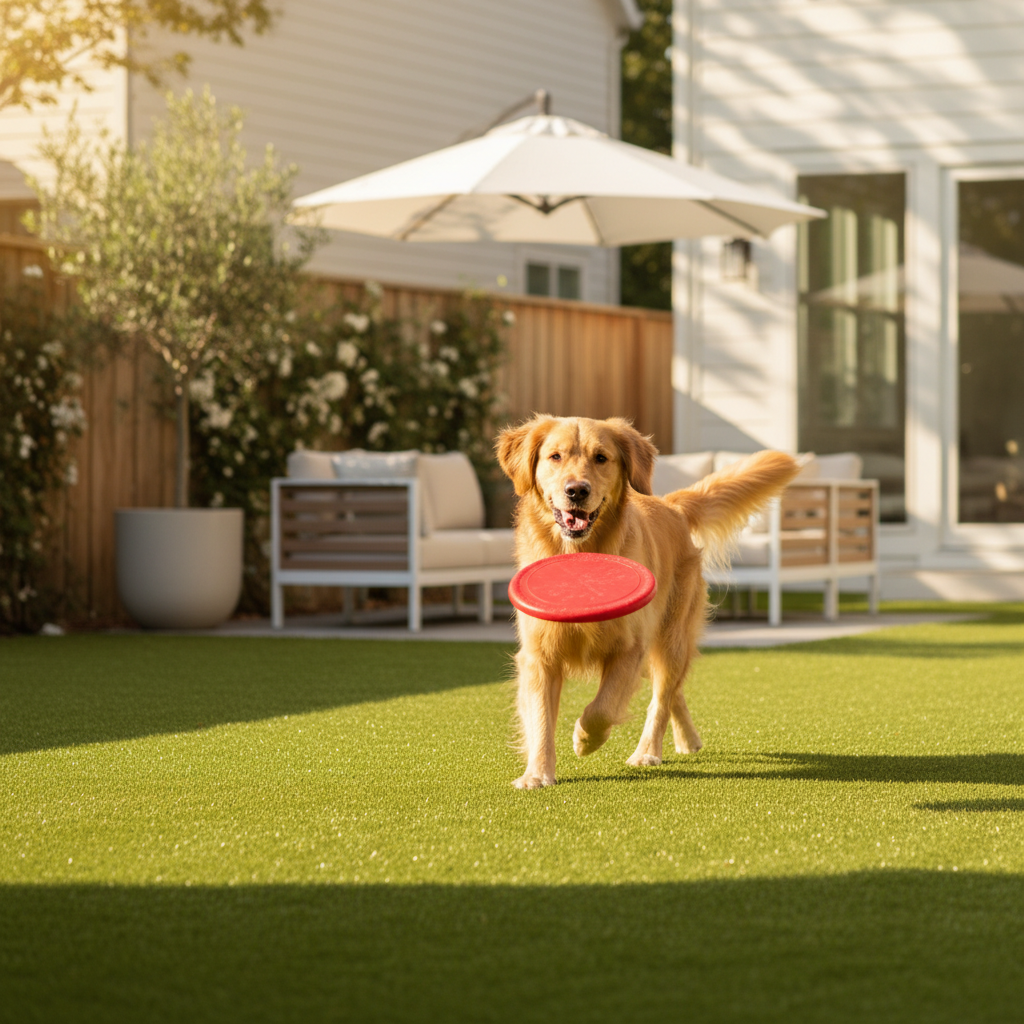 7 Dog-Friendly Backyard Ideas with Synthetic Turf in Jersey City, NJ - artificial grass installation by Pags The Turf Guy