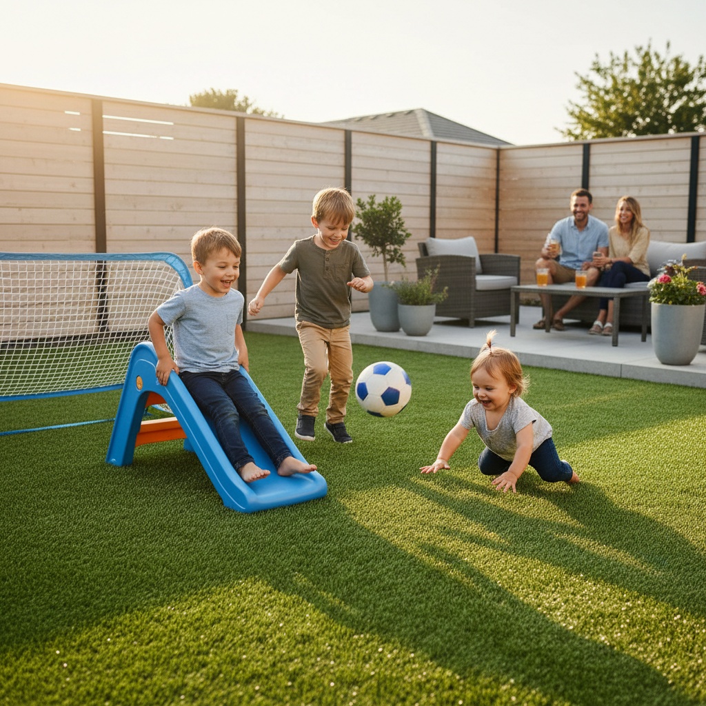8 Outdoor Living Ideas Using Artificial Turf in Bergen County, NJ - artificial grass installation by Pags The Turf Guy