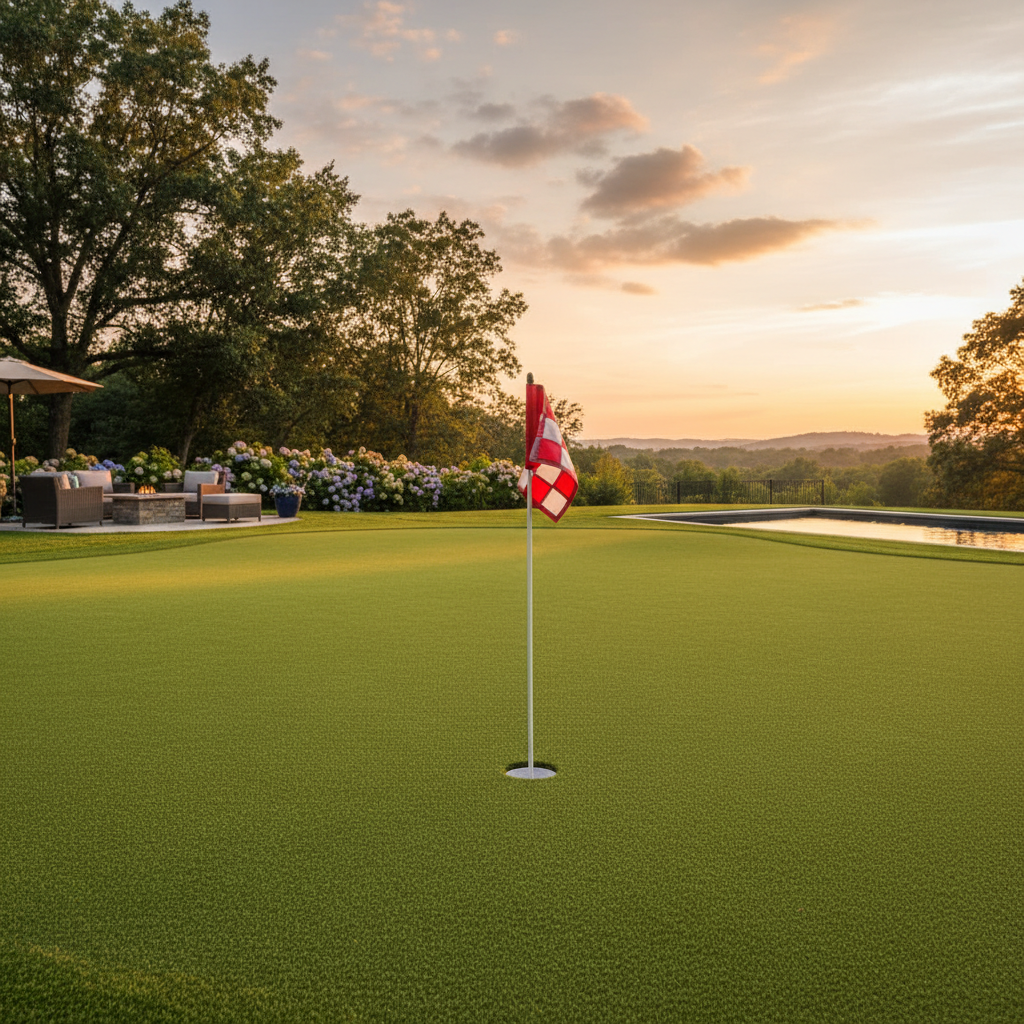 6 Benefits of Installing a Backyard Putting Green in New Jersey - artificial grass installation by Pags The Turf Guy