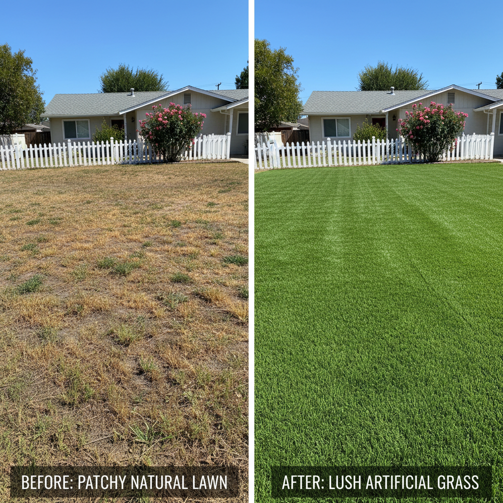 Artificial grass benefits for homeowners - low maintenance Artificial grass benefits for homeowners - low maintenance