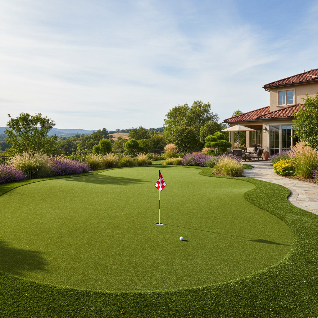6 Benefits of Installing a Backyard Putting Green in Jersey City, NJ - artificial grass installation by Pags The Turf Guy