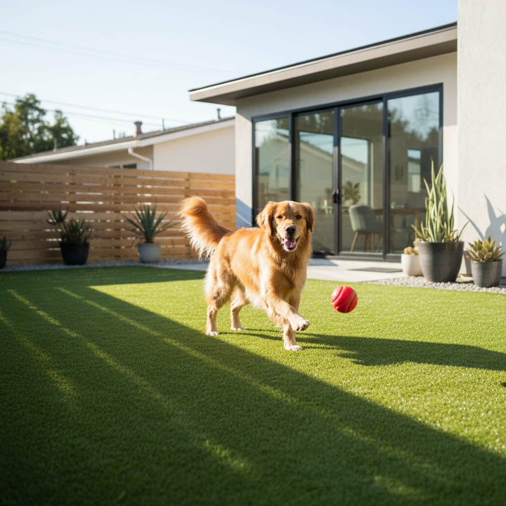 8 Reasons Pet Owners in Manhattan Love Artificial Turf - artificial grass installation by Pags The Turf Guy
