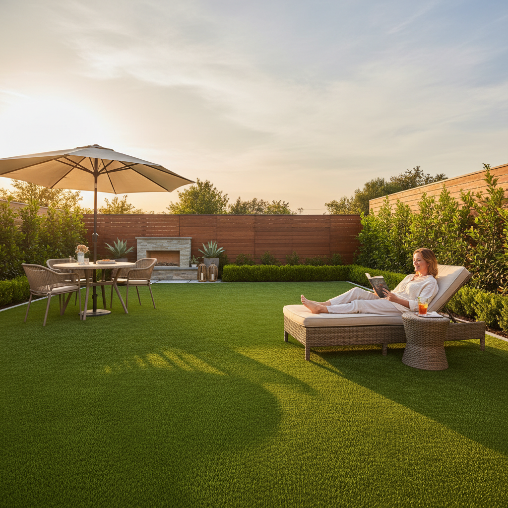 Artificial grass benefits for homeowners - backyard entertainment and