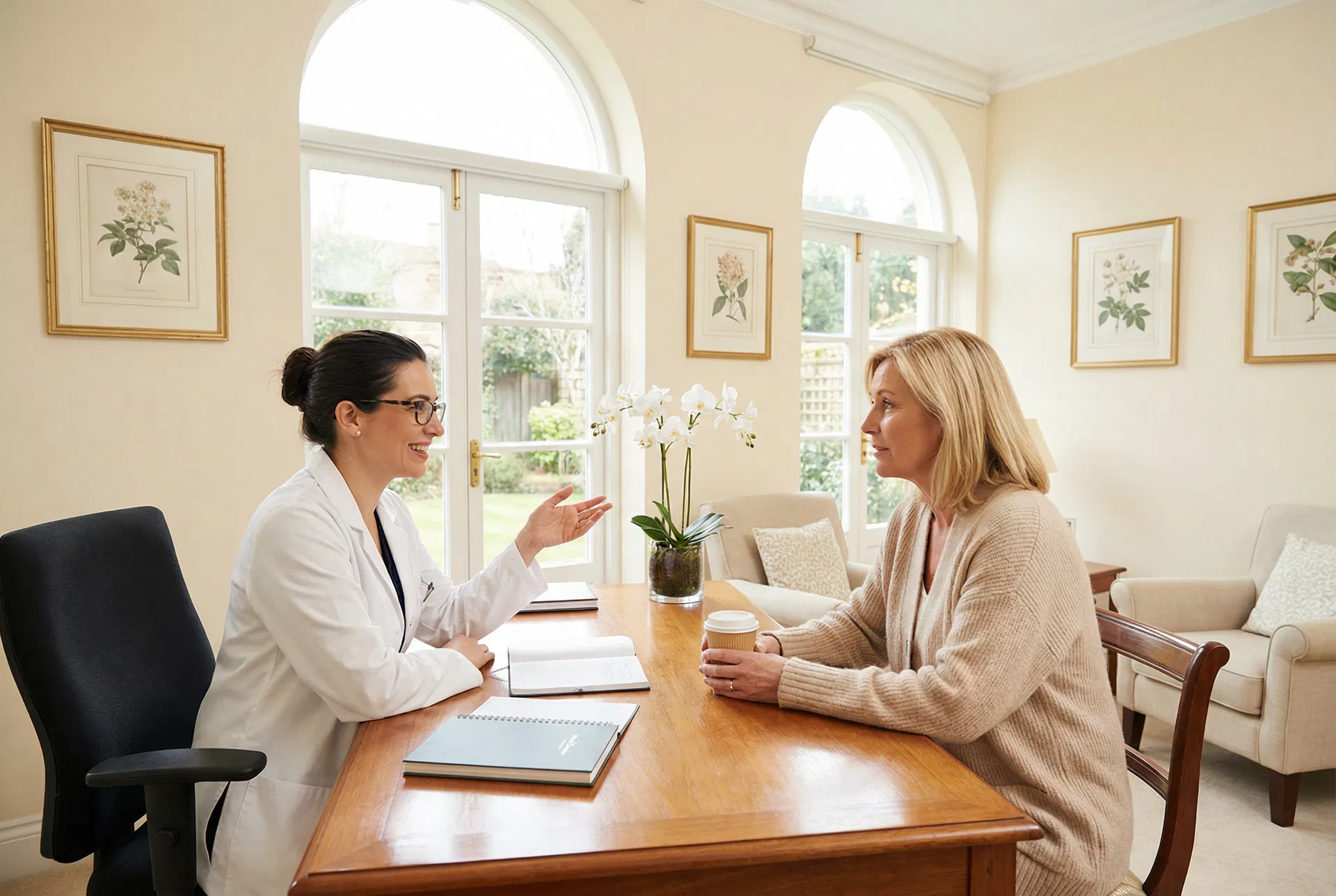 Menopausal hormone therapy consultation at Alignia Wellness in Boca Raton FL — personalized BHRT for women in Palm Beach County