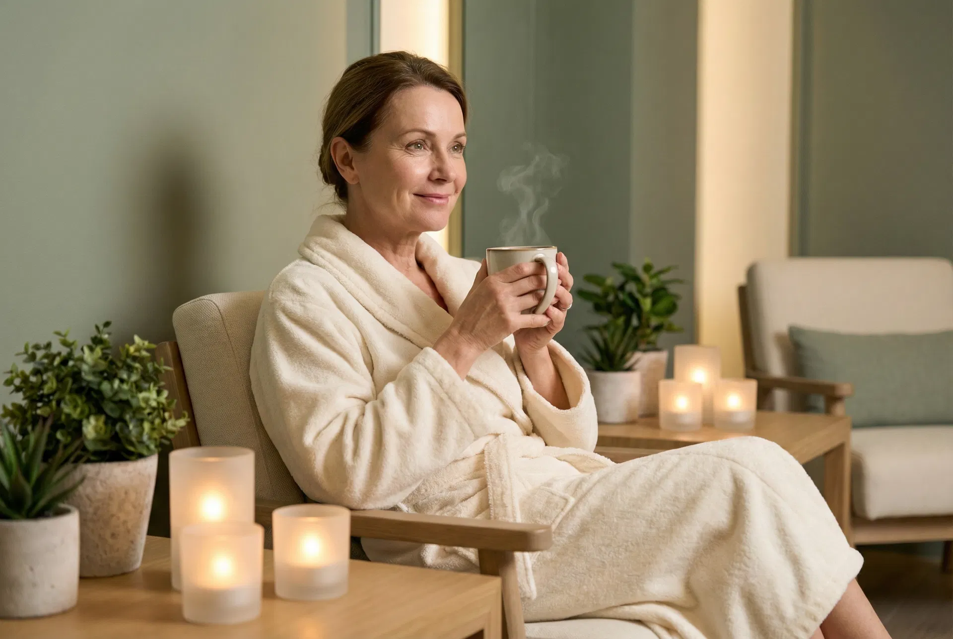 Woman receiving vaginal estrogen therapy and GSM treatment at Alignia Wellness Boca Raton FL