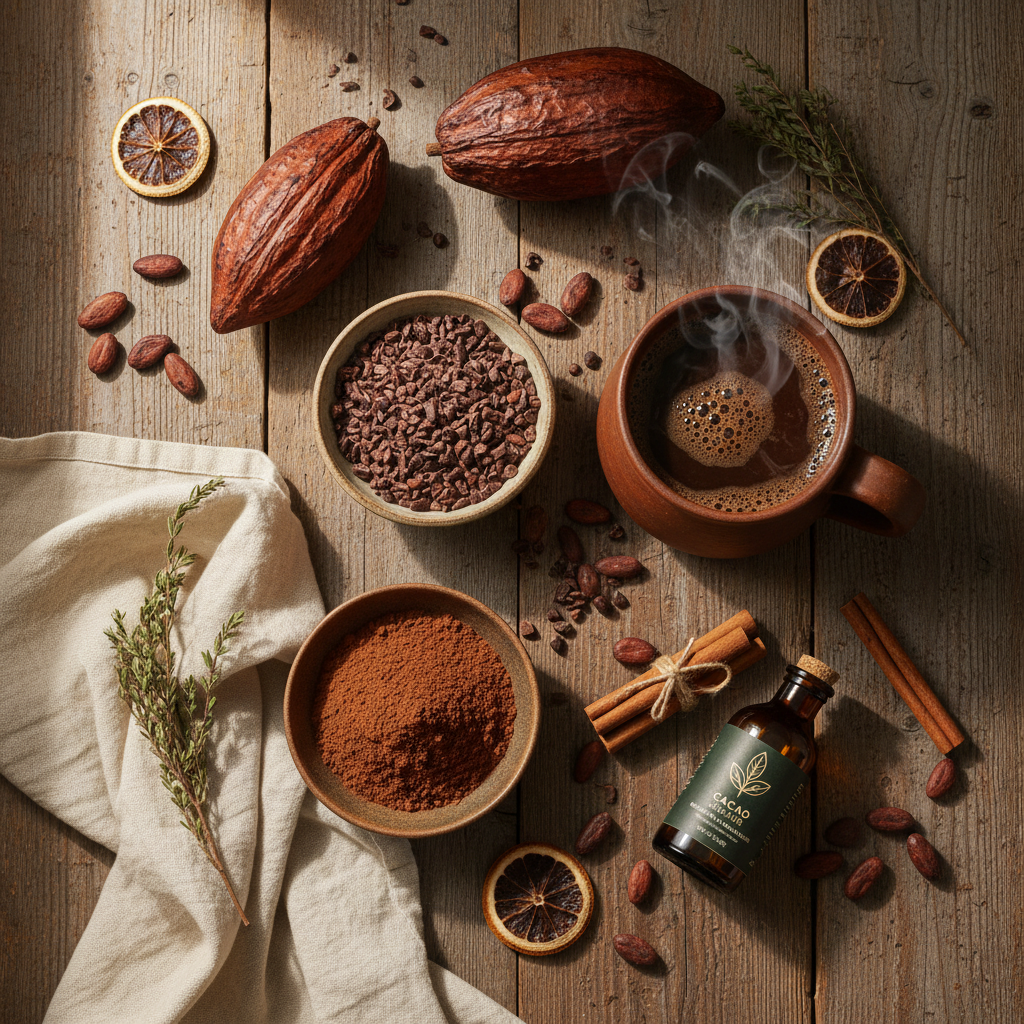 Cacao products and cacao juice benefits varieties