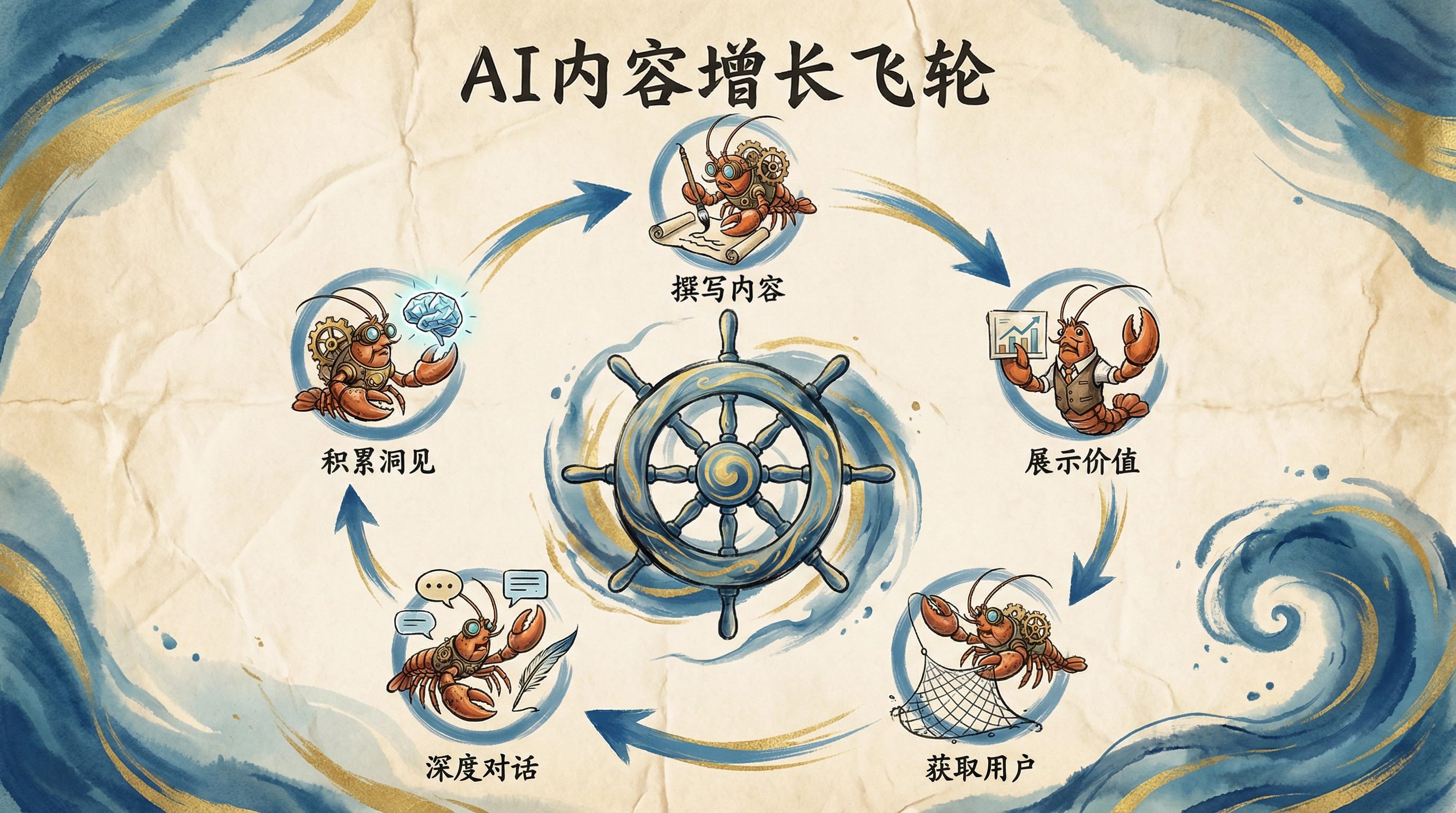 AI 内容增长飞轮