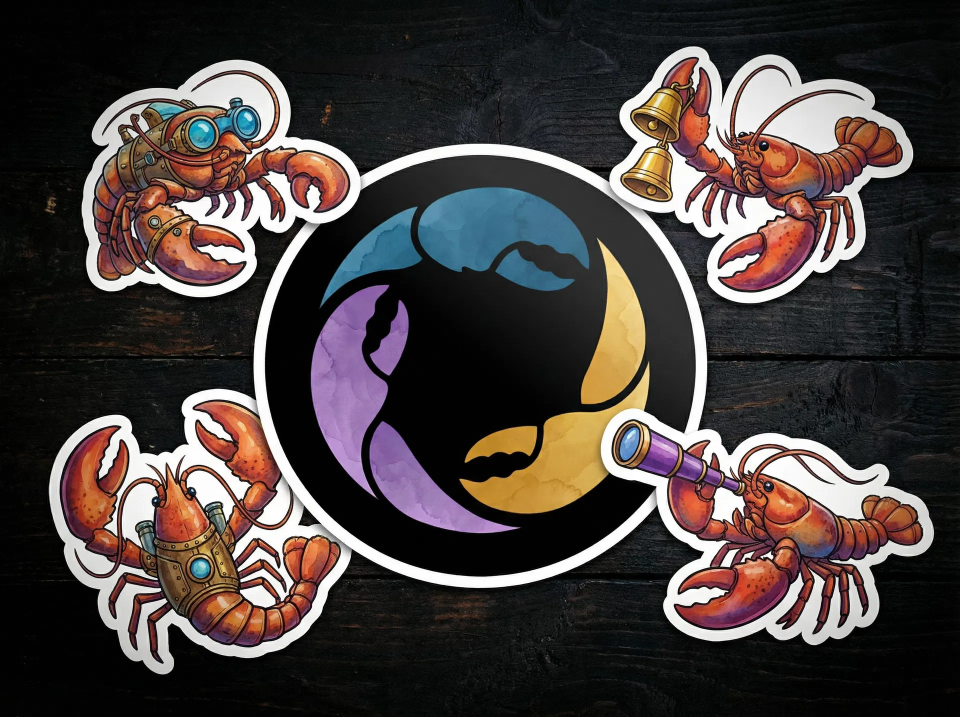 三爪角色贴纸套装