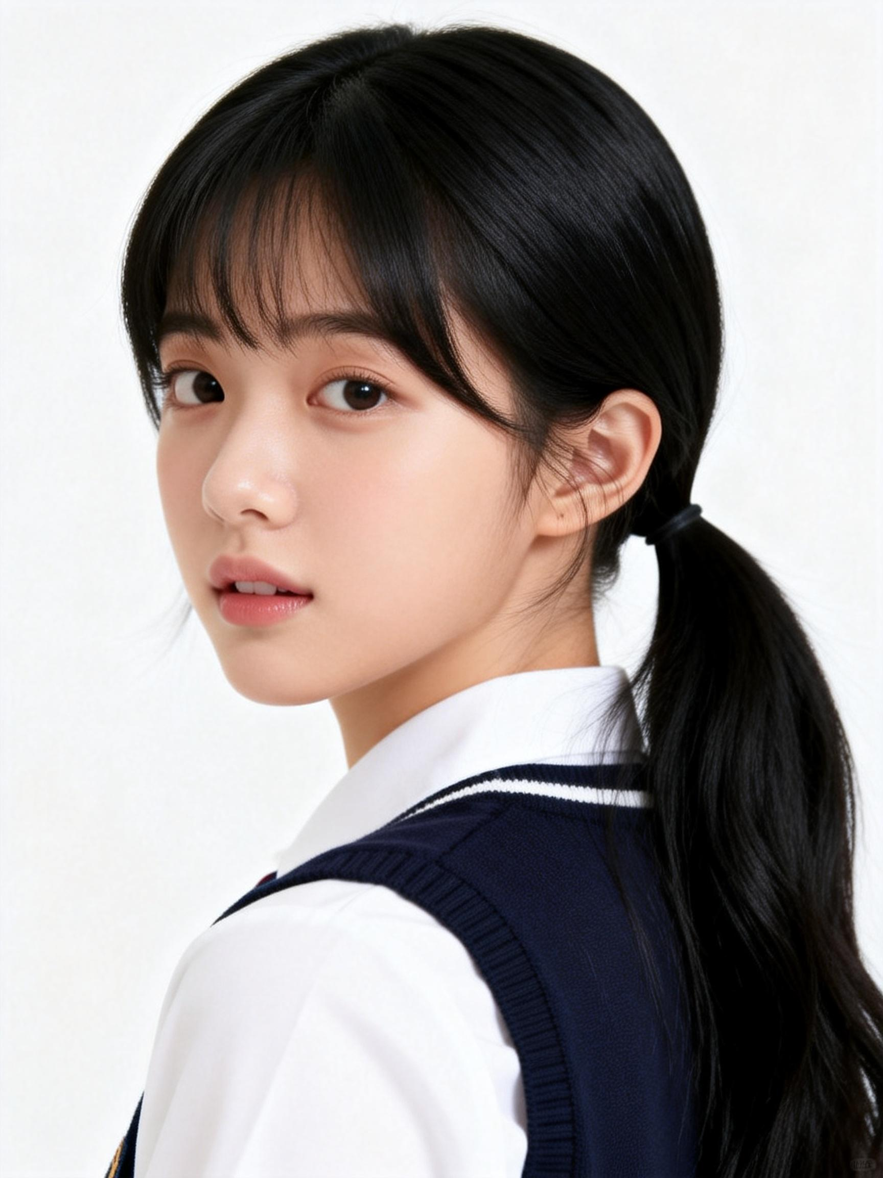 初高中女生 发型 1