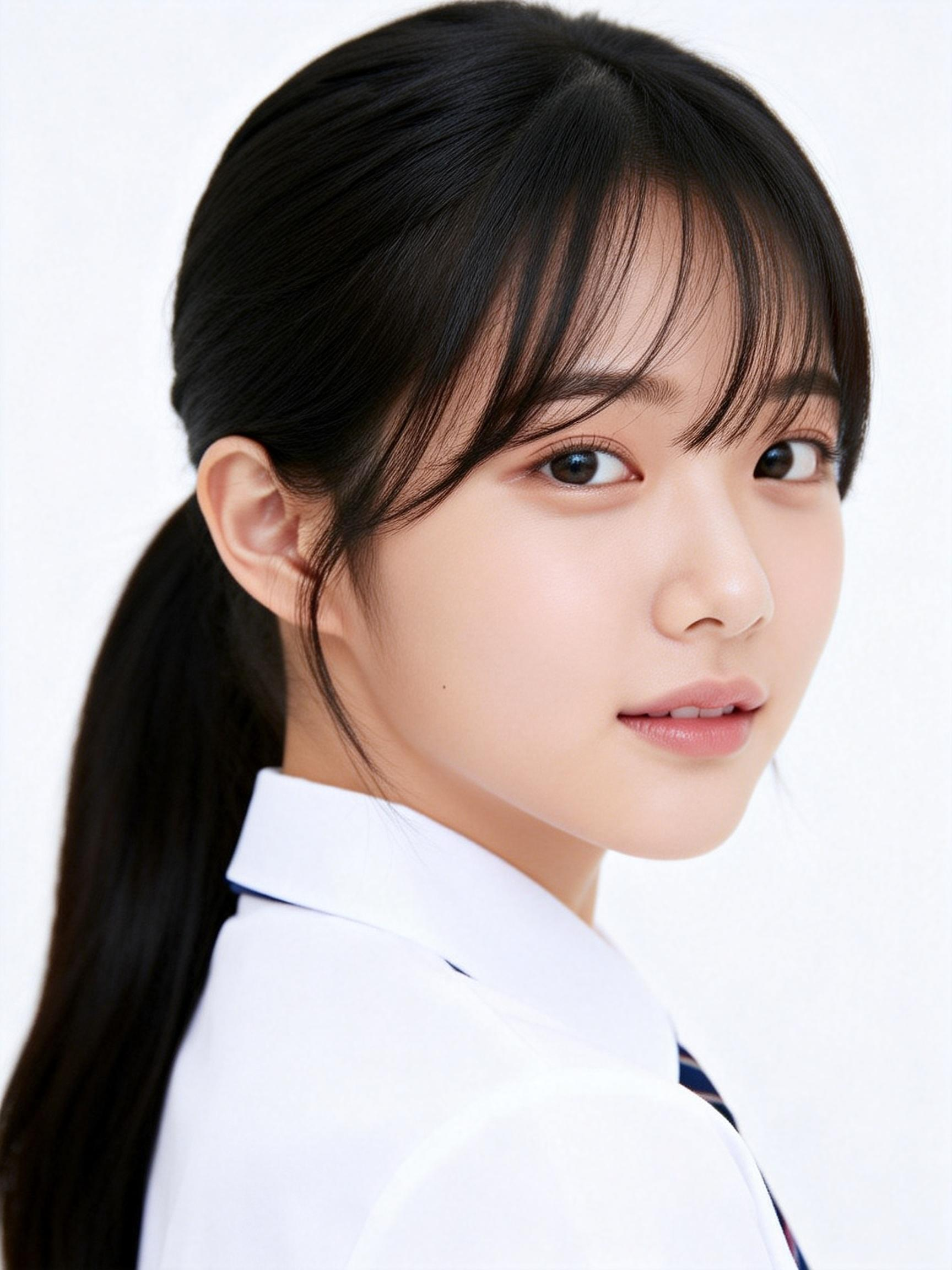 初高中女生 发型 4