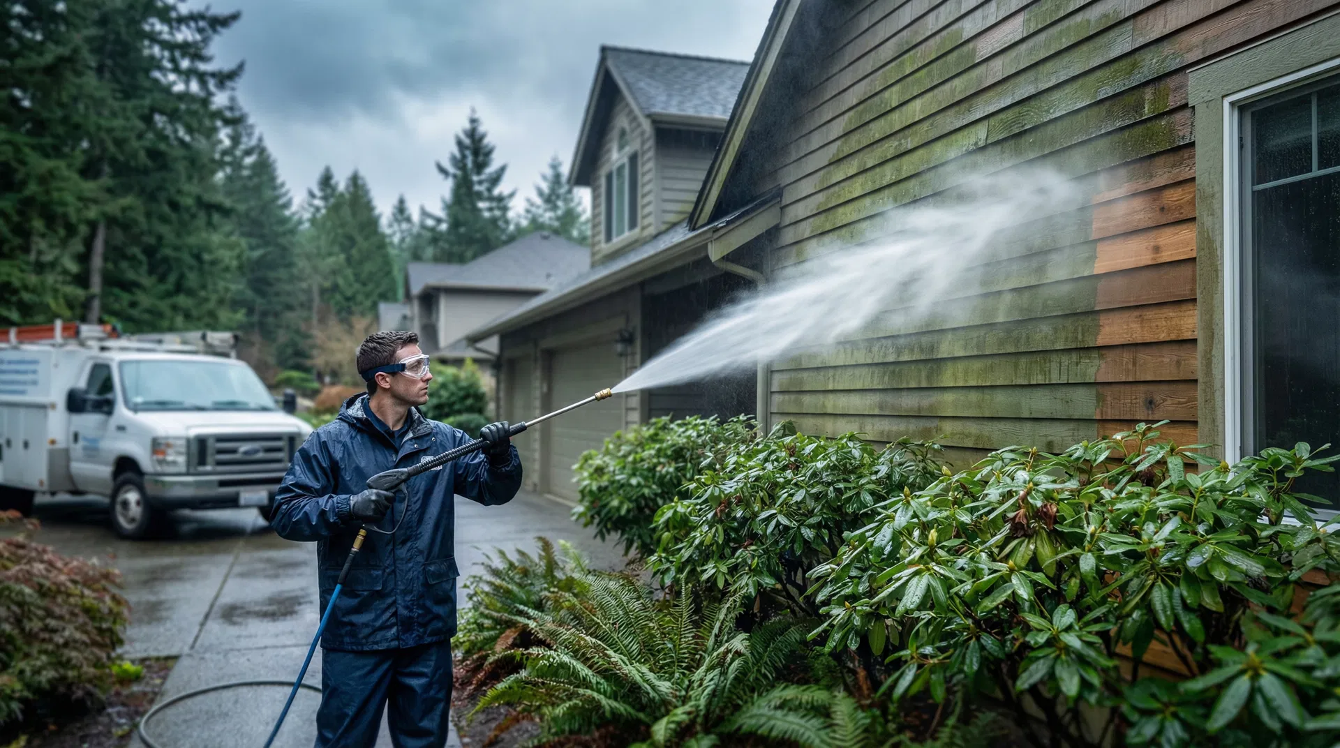 Professional power washing in Seattle