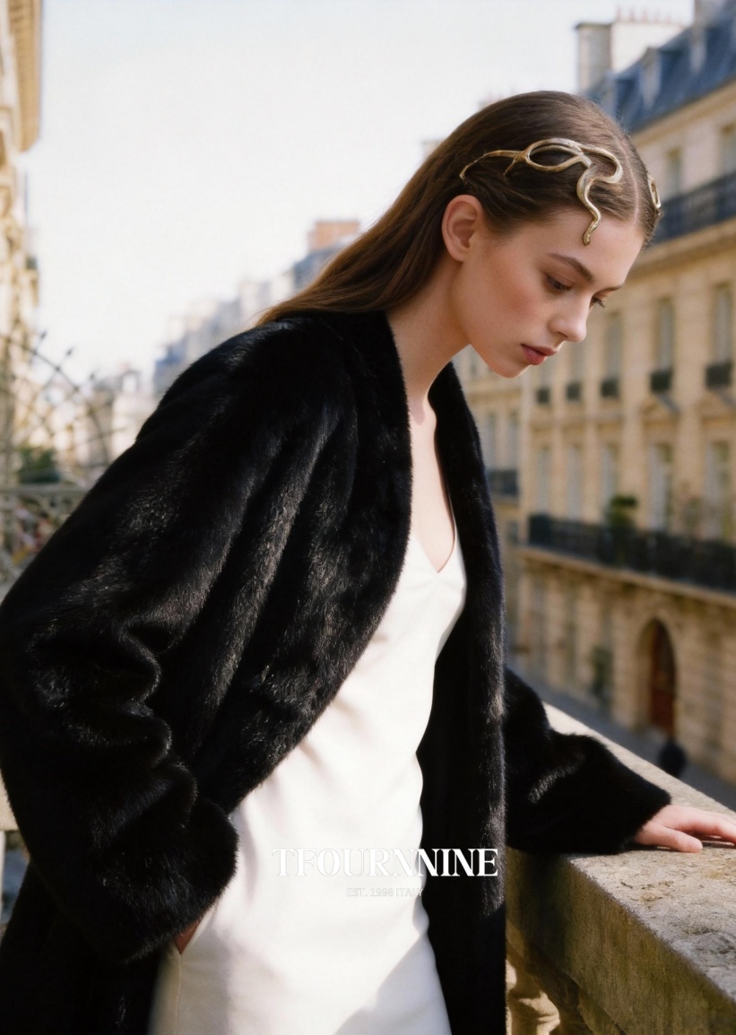 BLACKGLAMA Starlight Black Mink Coat view 3