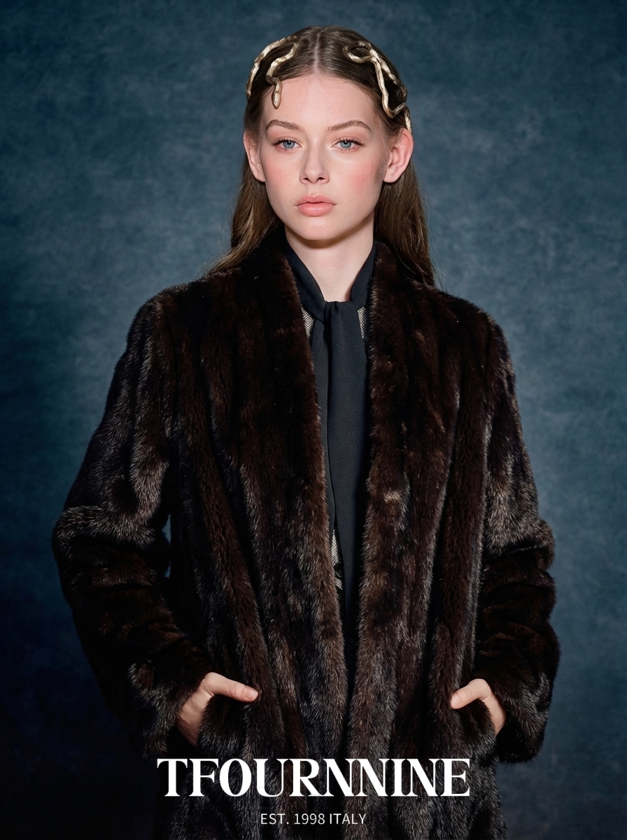 Mahogany Mink Coat view 4