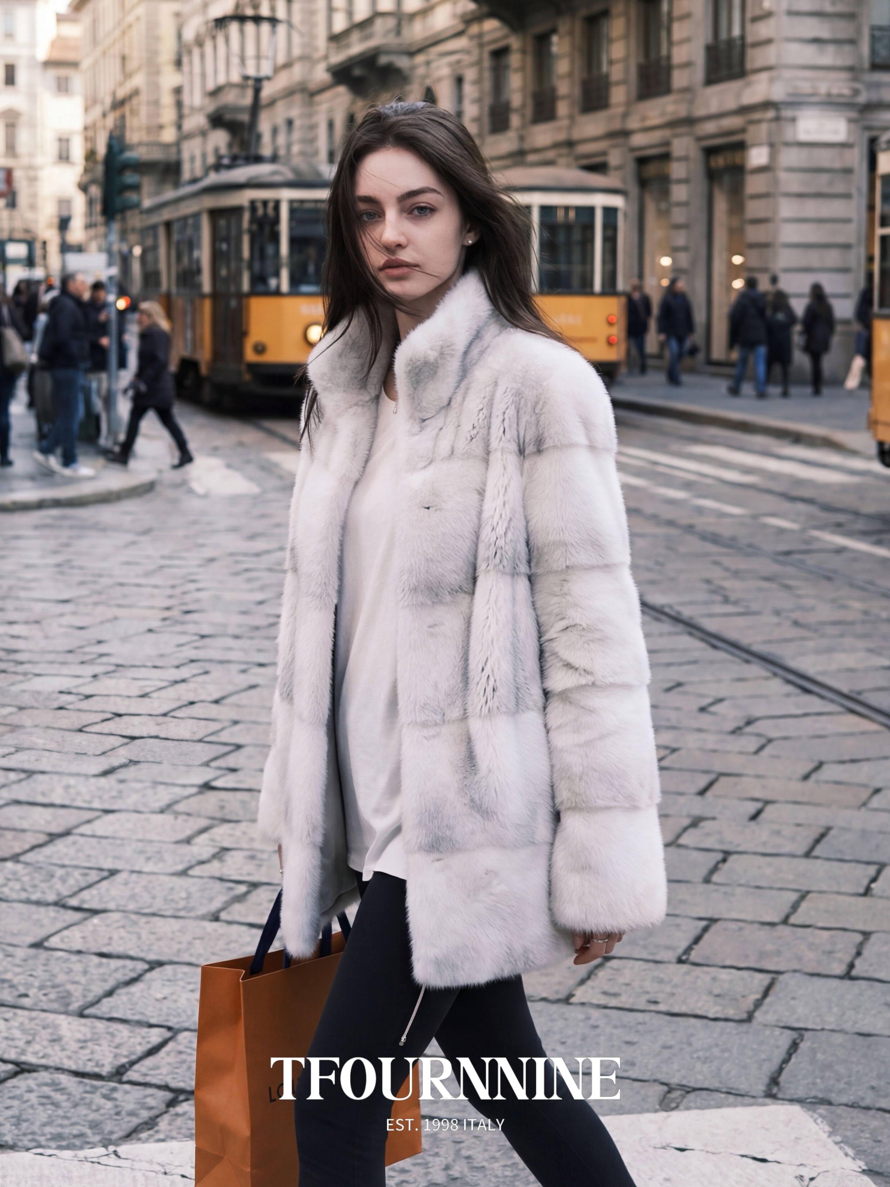 Himalaya Cross Pattern Mink Coat view 3