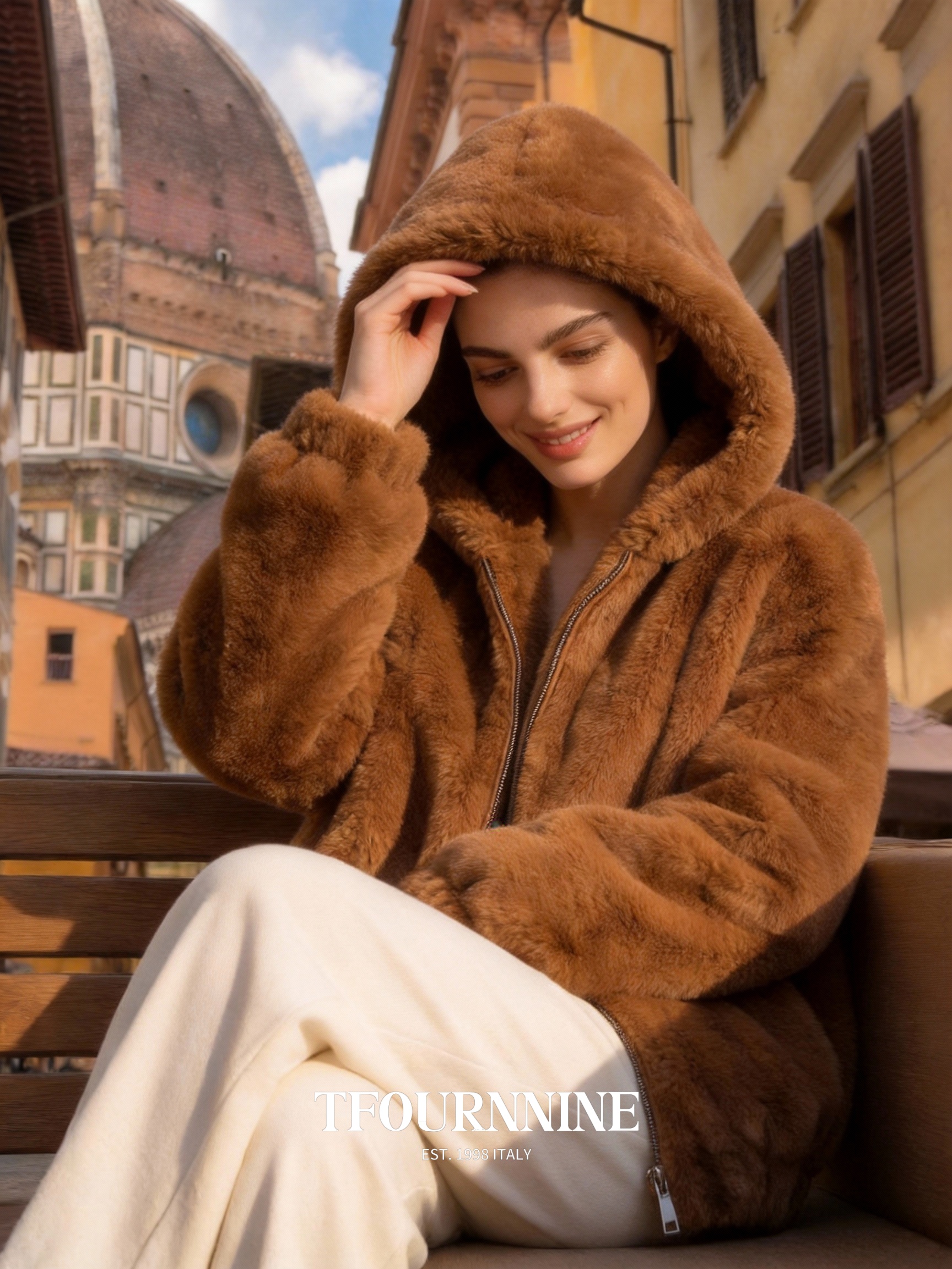 Mink Fur Hooded Jacket